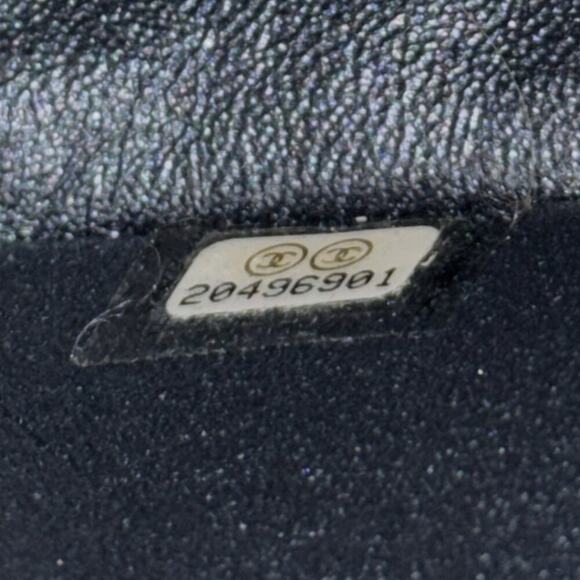 CHANEL 15C Dark Gray (Metallic) Jumbo Classic Caviar Double Flap Bag Ruthenium - Picture 10 of 10